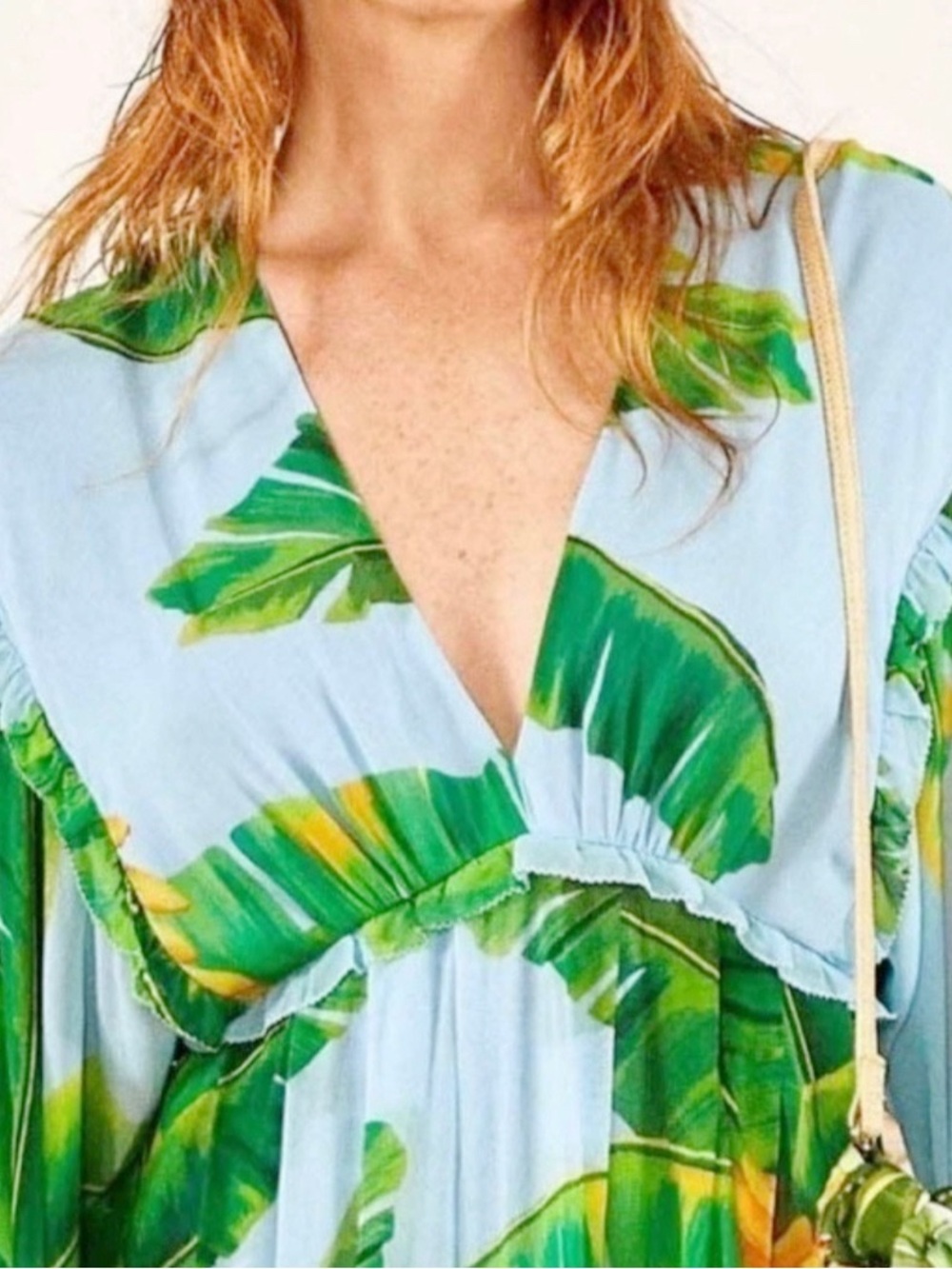 FARM RIO Banana Maxi Tropical Print Dress - Picture 4 of 6